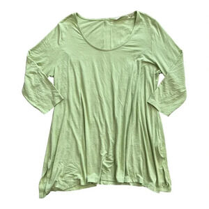 Soft Surroundings Green Larissa Tunic Top L